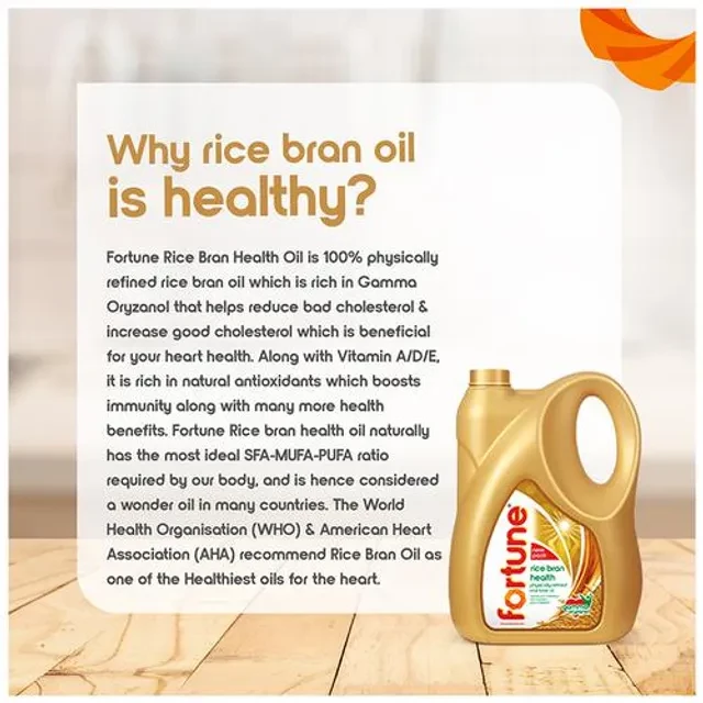 Fortune Refined Oil - Rice Bran, 5 L Can-4.webp